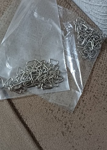 Zincir Detaylı Gri Anahtarlık 100 Adet - Görsel 2