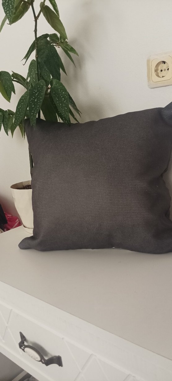 Bej Gri Modern Dekoratif Kırlent - Görsel 2