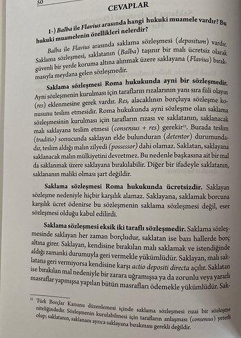 Beden Roma Borçlar Hukuku Pratik Çalışmaları Kitabı