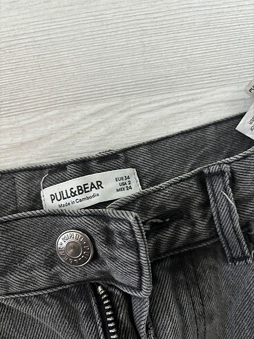 Bershka Bershka antrasit geri boyfriend kot pantolon