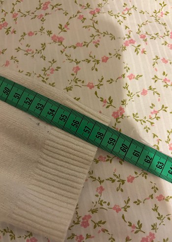 Düğmeli Beyaz Kadın Hırka - Görsel 5