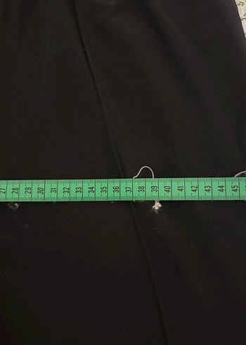 Kadın Siyah Pilili Kumaş Pantolon - Görsel 5