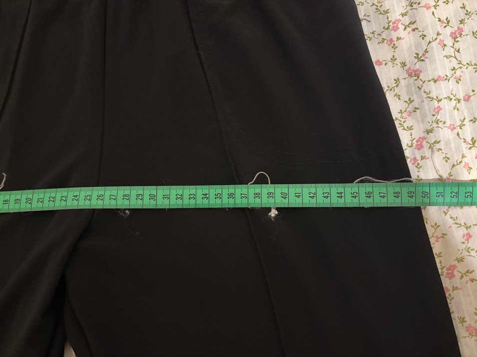 Kadın Siyah Pilili Kumaş Pantolon - Görsel 5