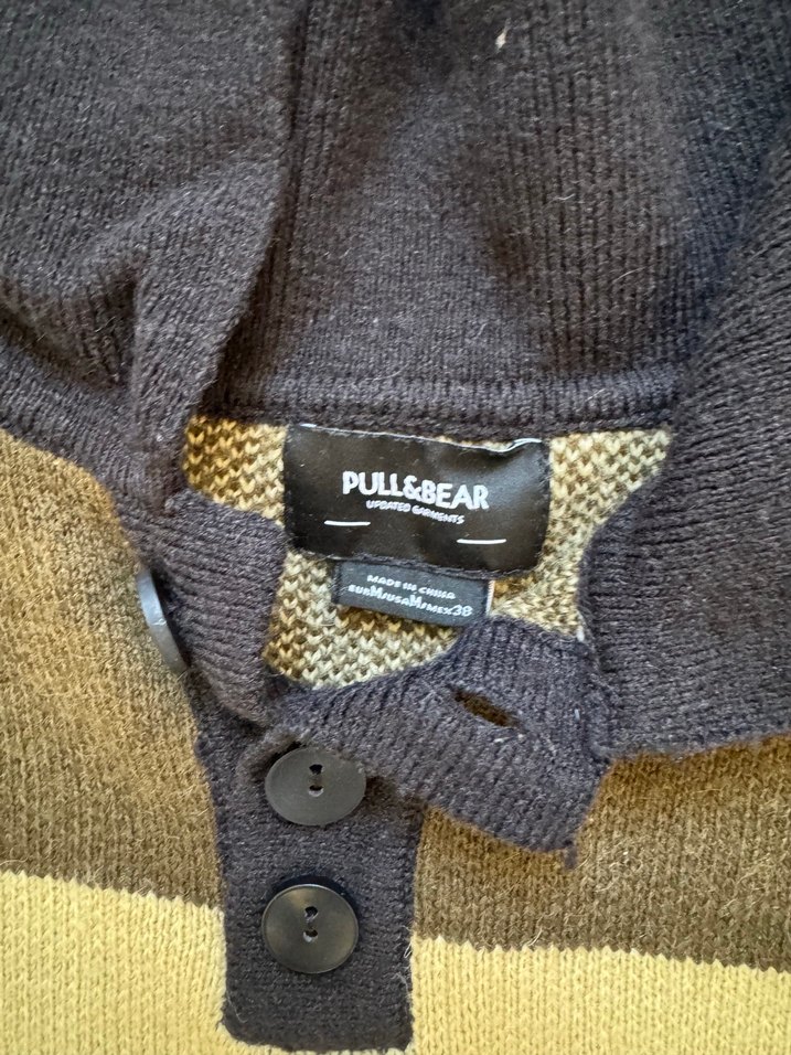 Düğmeli Yaka Kadın Kazak - Görsel 2