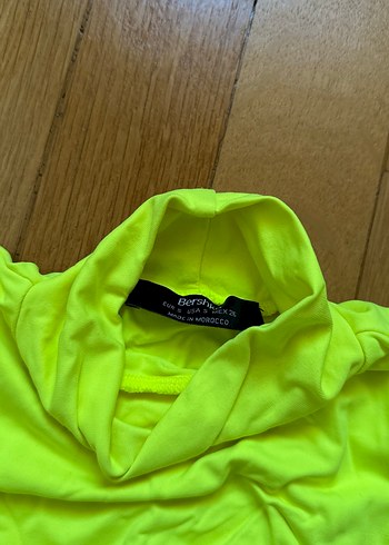 Sarı Yüksek Yaka Uzun Kollu Kadın Bluz - Görsel 2