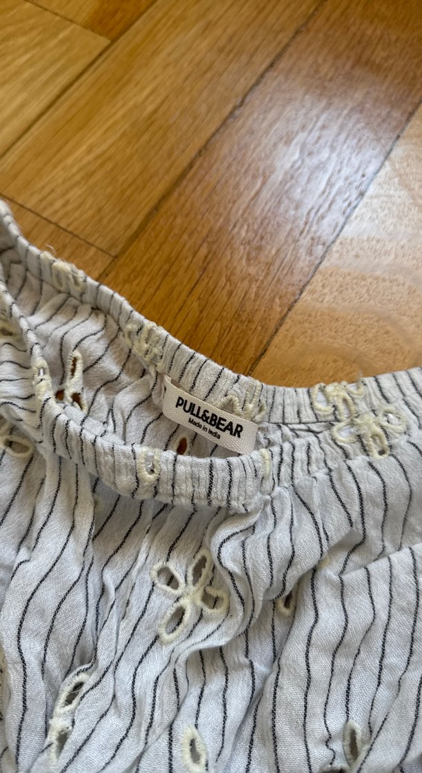 Dantel İşlemeli Bohem Beyaz Bluz - Görsel 2