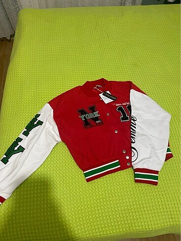 kırmızı kolej ceketi - Görsel 4