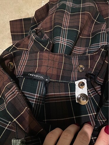 trendyolmilla ekoseli tulum - Görsel 6
