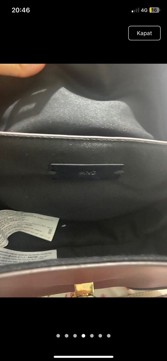 Bordo ve Bej Buckled Deri Kadın Çanta - Görsel 4