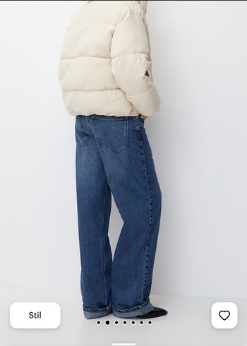 Pembe Midi Şişme Kadın Mont - Görsel 6