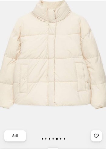 Pembe Midi Şişme Kadın Mont - Görsel 3