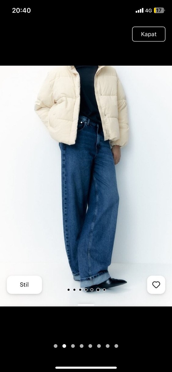 Pembe Midi Şişme Kadın Mont - Görsel 2