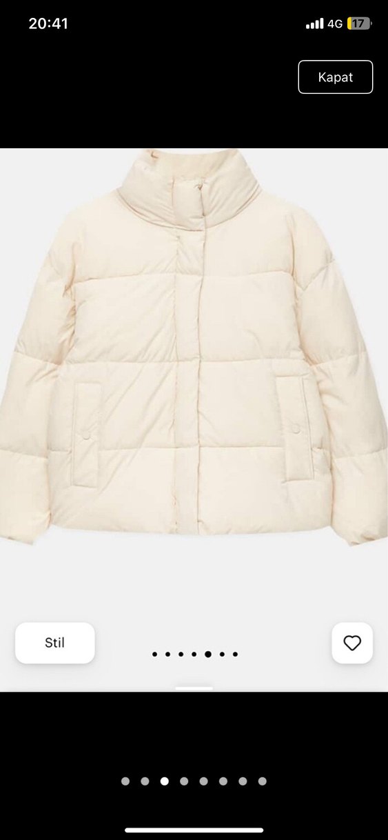 Pembe Midi Şişme Kadın Mont - Görsel 3