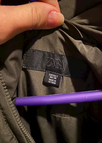 zara haki şişme puffer Mont - Görsel 4