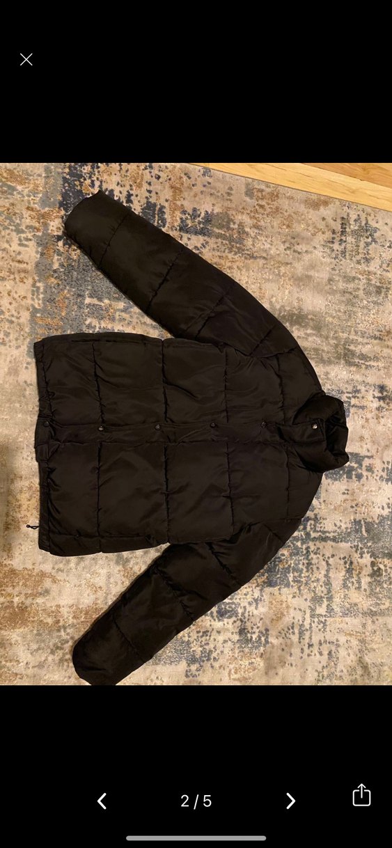 Siyah Kışlık Mont unisex defacto - Görsel 5