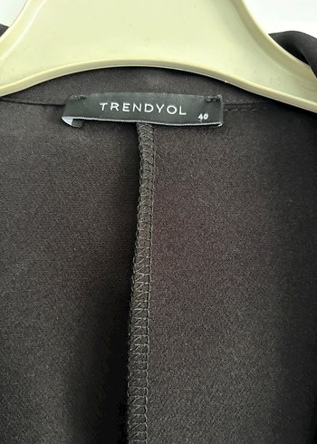 Düğmeli Siyah elbise - Görsel 4