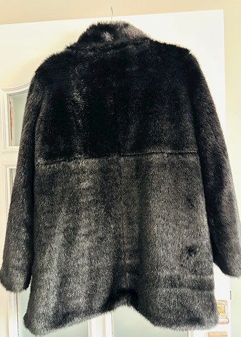 Kadın siyah kısa kürk - Görsel 2