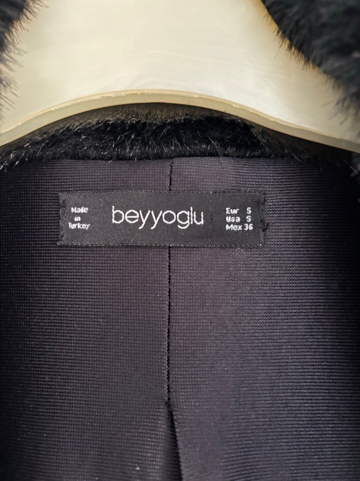 Kadın siyah kısa kürk - Görsel 5