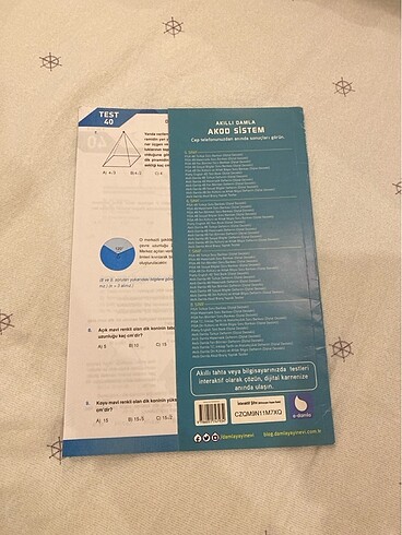 Damla yayınları matematik yaprak test - Görsel 2