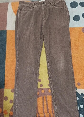 Koton KOTON KADİFE ERKEK BEJ PANTALON