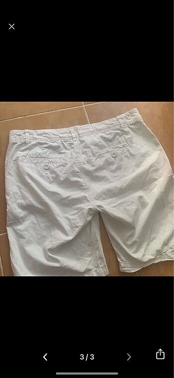m Beden H&M beyaz şort