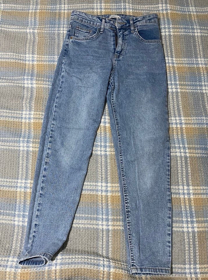 Kadın Lacivert Batik Desenli Denim Pantolon - Görsel 3