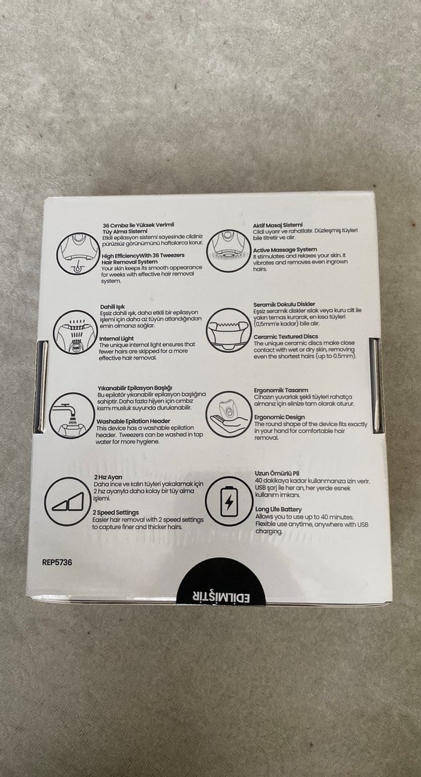 Relux Pembe Seramik Disk Epilatör - Görsel 5