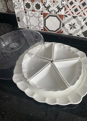 Diğer Acar Home 5'li Seramik Kapaklı Kahvaltı Seti