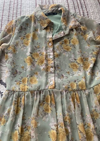 Çiçek Desenli Uzun Kollu Bohem Elbise - Görsel 3