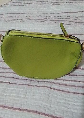 Yeşil Yılan Desenli Mini Çanta - Görsel 3