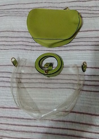 Yeşil Yılan Desenli Mini Çanta - Görsel 5