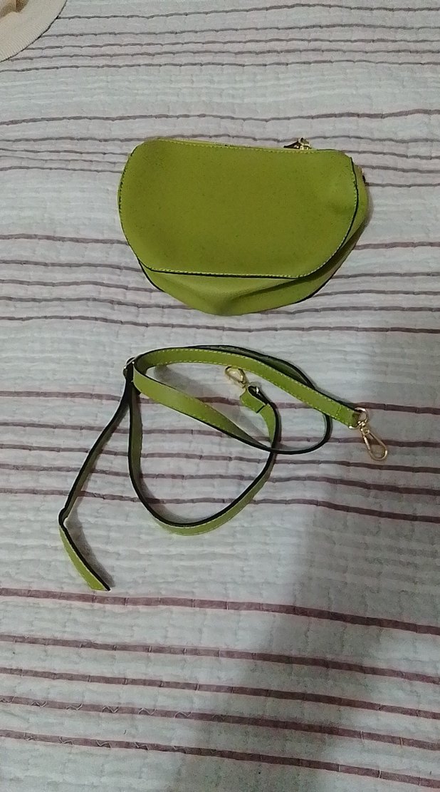 Yeşil Yılan Desenli Mini Çanta - Görsel 4