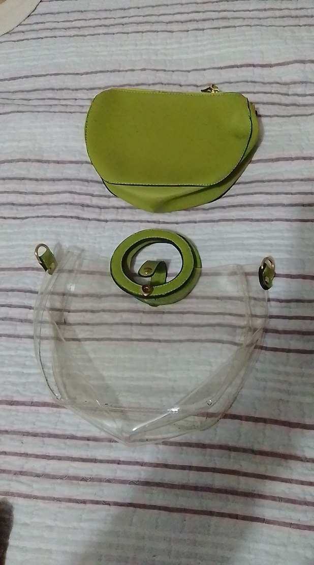 Yeşil Yılan Desenli Mini Çanta - Görsel 5