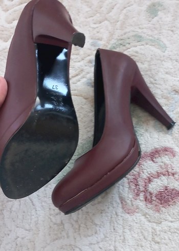 37 Beden bordo Renk Bordo Kadın Topuklu plartformlu Bambi marka