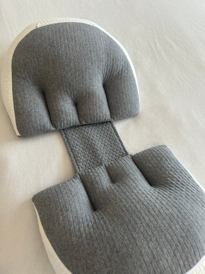 Gri Desensiz Emzirme ve Hamile Yastığı - Görsel 2