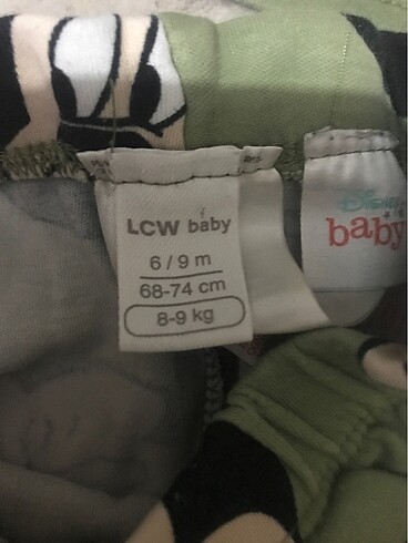 3 Ay Beden yeşil Renk Lcw bebek alt üst takım