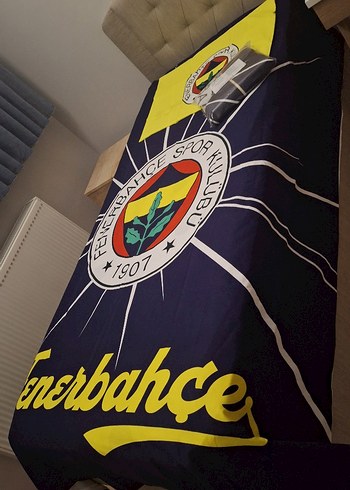 Fenerbahçe Baskılı Lacivert nevresim+ Yastık Kılıfı