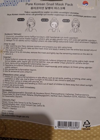 Pure Korean Salyangoz Maskesi - Görsel 6