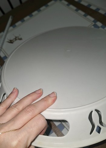 Beyaz büyuk boy Oval Tepsi - Görsel 5