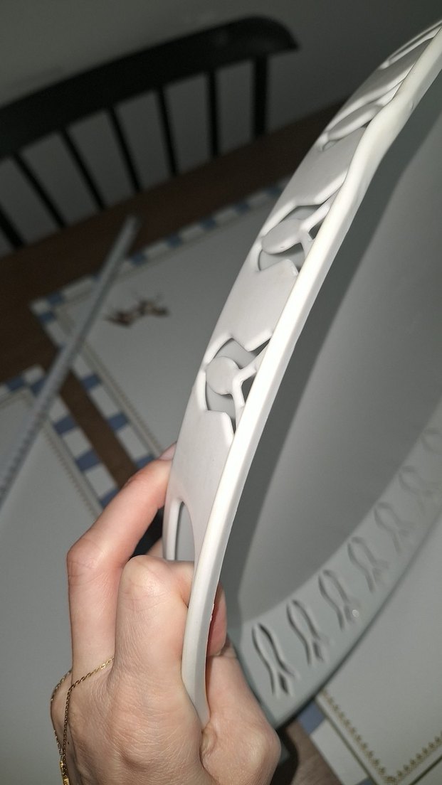 Beyaz büyuk boy Oval Tepsi - Görsel 4