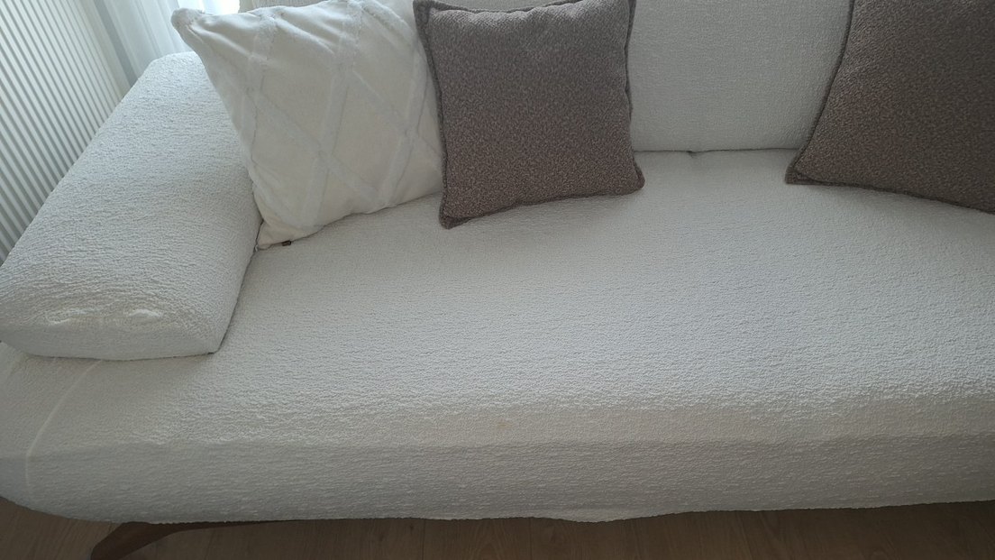 krem bukle koltuk ortusü  3lü ,bir adet  fiyati - Görsel 2