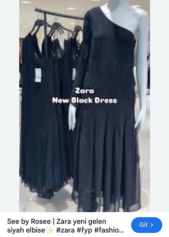 Zara Zara Siyah Asimetrik Uzun Keten Elbise