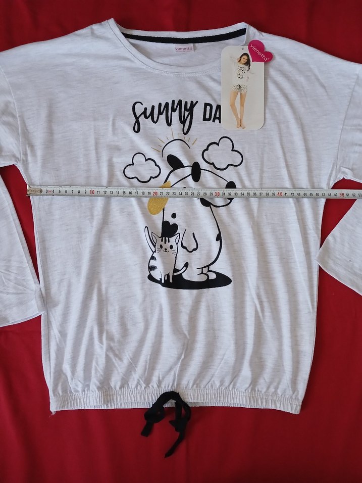 Uzun Kollu Şortlu Pamuklu Kadın Pijama Takımı - Görsel 5