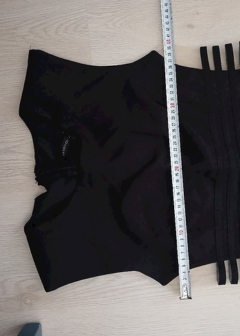 Uzun Siyah Kadın Abiye Elbise - Görsel 8