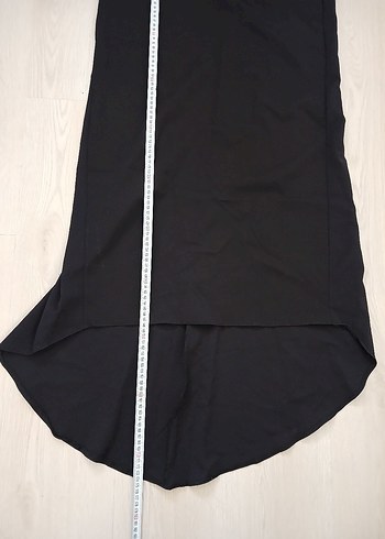 Uzun Siyah Kadın Abiye Elbise - Görsel 6