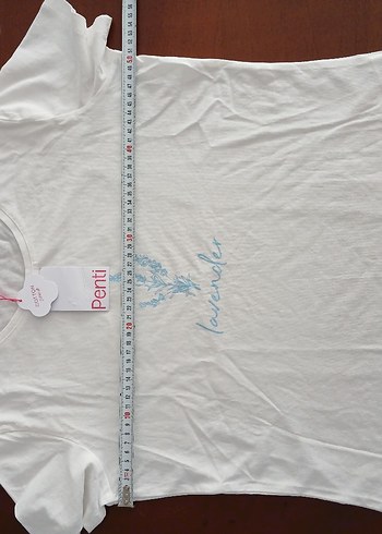 Beyaz Kadın Kısa Kollu Baskılı Tişört - Görsel 3