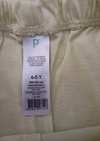 Sarı Kız Çocuk Kısa Kollu  Takım - Görsel 8