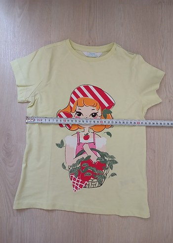 Sarı Kız Çocuk Kısa Kollu  Takım - Görsel 4