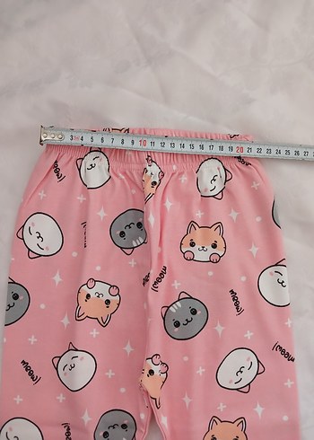 Kız Çocuk Pembe Desenli Pijama Takımı - Görsel 5