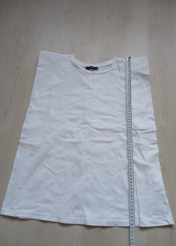 Kadin Beyaz Vatkali  Tişört - Görsel 5